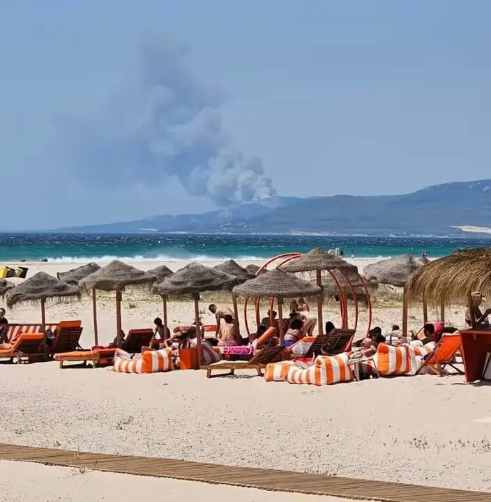 Incendio en Tarifa.