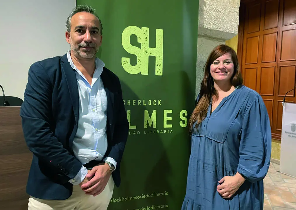  Adri&aacute;n Otero y Margarita Lozano, fundadores de la Sociedad Literaria Sherlock Holmes. | Jim&eacute;nez 