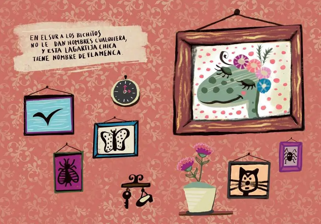  Currita N&uacute;&ntilde;ez, la lagartija flamenca que protagoniza este cuento impulsado desde JaleArte | Susana Subirana 