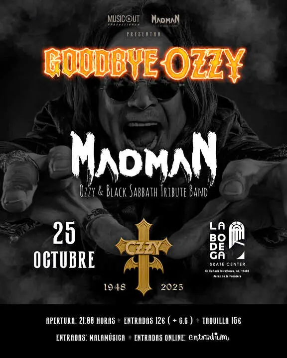  Cartel del concierto | Madman 