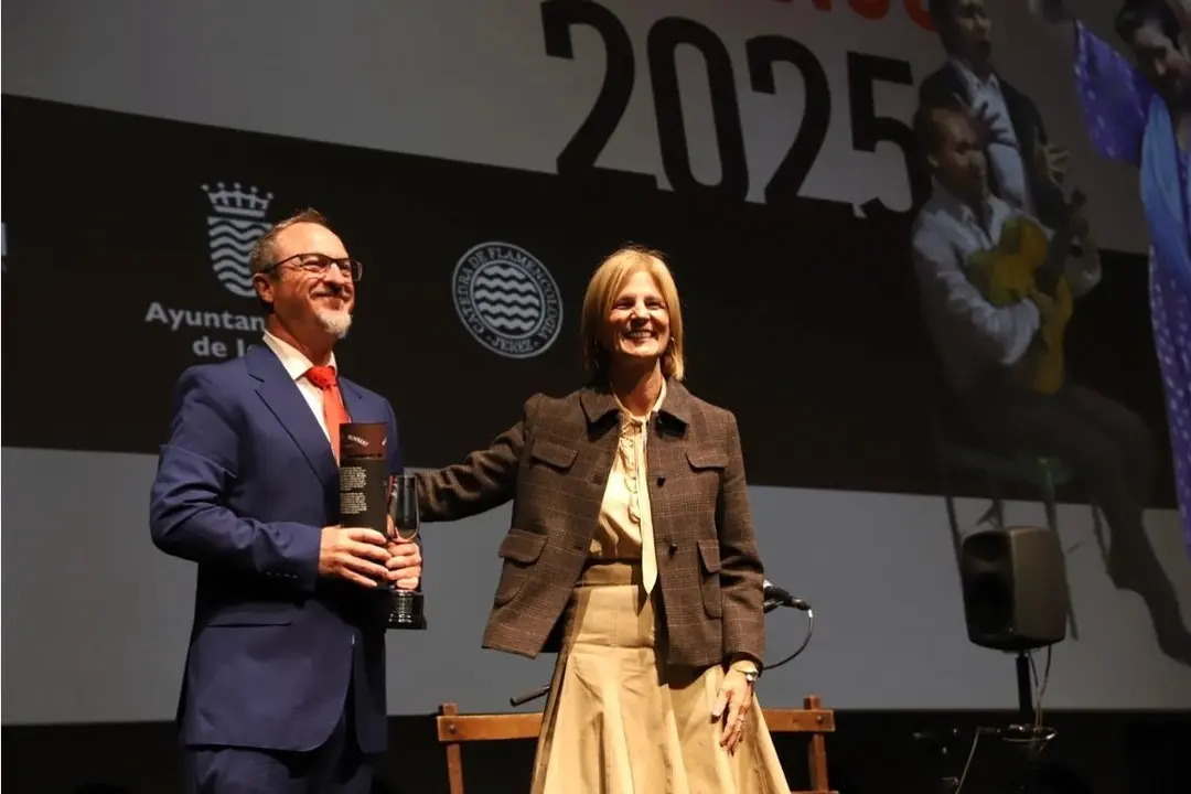 La alcaldesa de Jerez de la Frontera (C&aacute;diz), Mar&iacute;a Jos&eacute; Garc&iacute;a-Pelayo, en la gala de entrega de los Premios Nacionales de Flamenco | AYUNTAMIENTO DE JEREZ DE LA FRONTERA