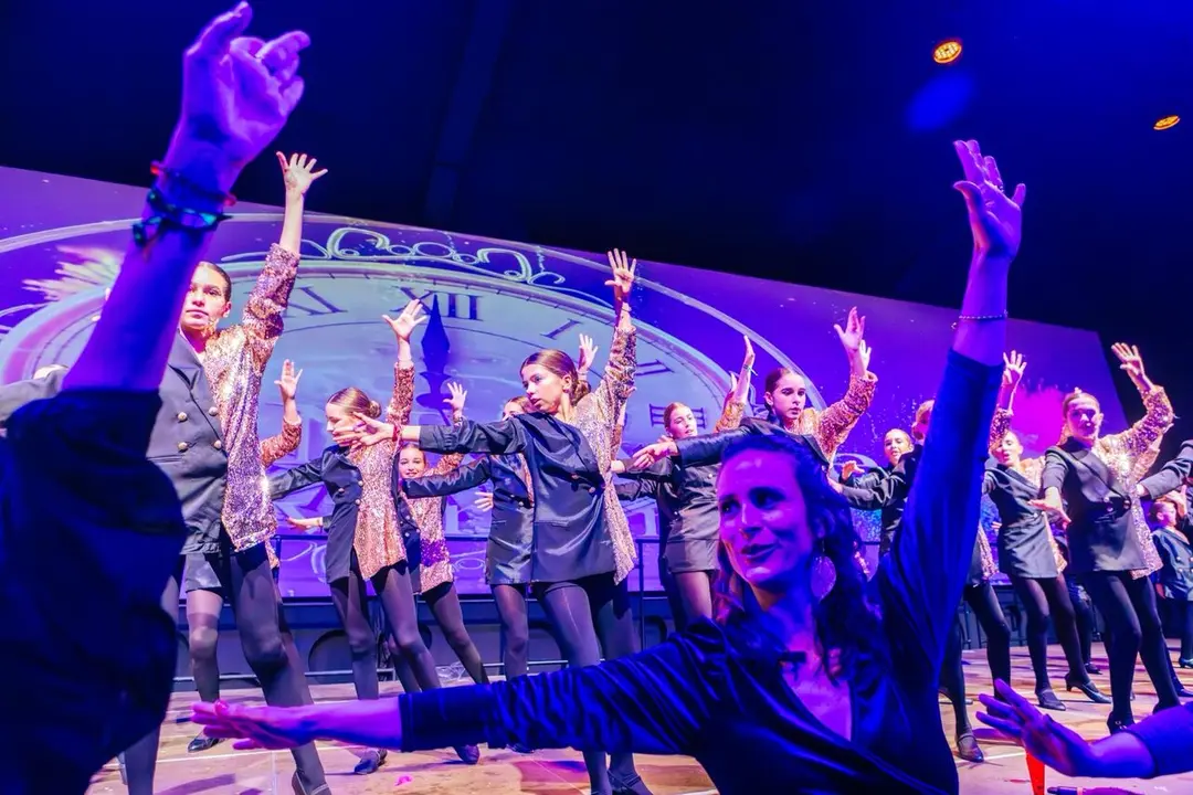  Uno de los n&uacute;meros musicales interpretados en la gala solidaria de Fredes Insa. |  Cedida 