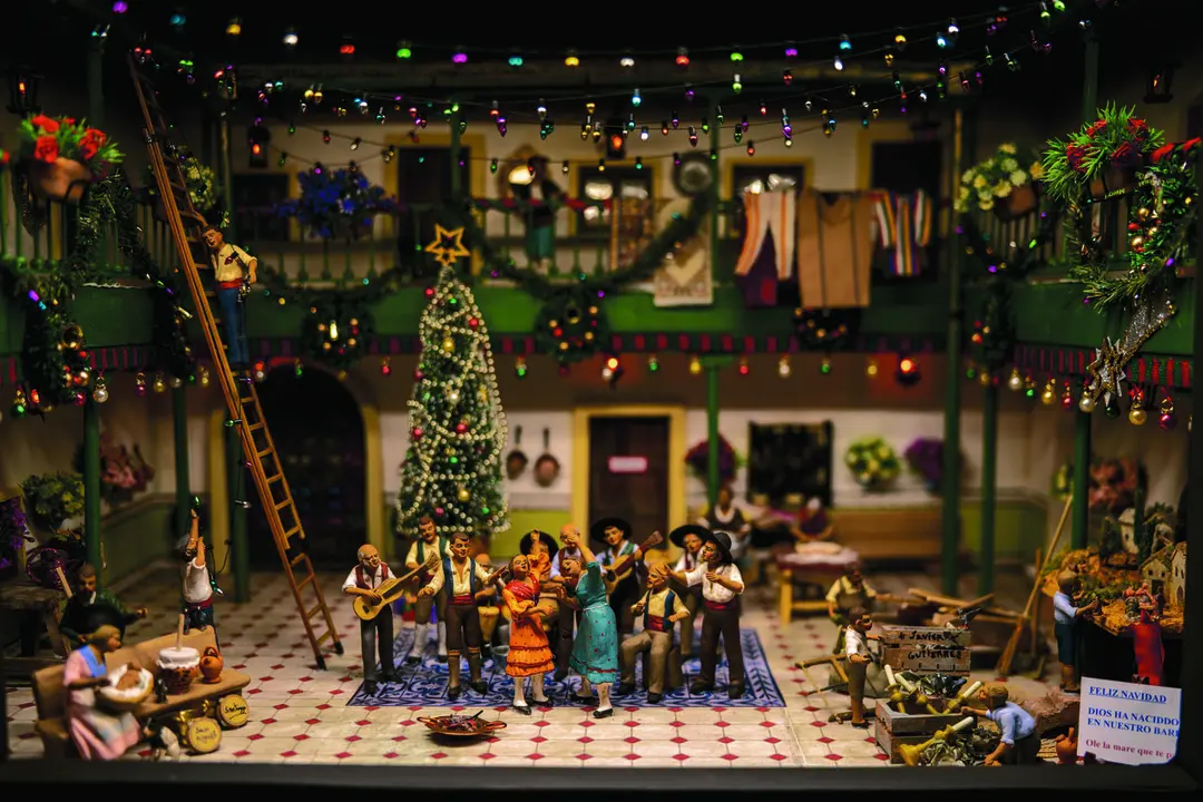  Imagen de uno de los dioramas que integraban esta pasada Navidad la exposici&oacute;n conmemorativa del 50 aniversario. |  Miguel &Aacute;ngel Junquera 