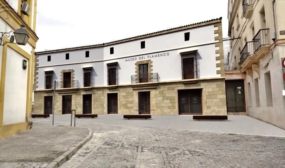  Recreaci&oacute;n virtual de la fachada del Museo del Flamenco, cuyas obras se retomar&aacute;n en los pr&oacute;ximos meses. | Viva Jerez. 