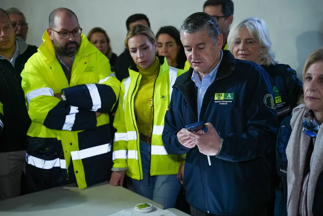  Antonio Sanz este viernes en el Puesto de Mando Avanzado. | Junta 