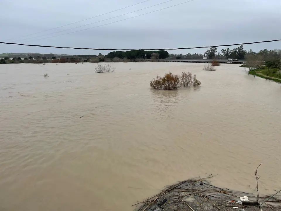  El Guadalete a su paso por la zona de Cartuja. | Jim&eacute;nez 