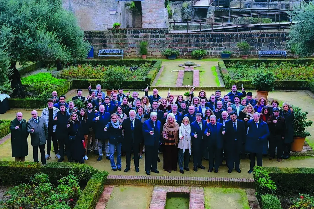  Imagen del brindis por la Capitalidad Gastron&oacute;mica en el acto celebrado el pasado mes de enero en el Alc&aacute;zar de Jerez. | viva 