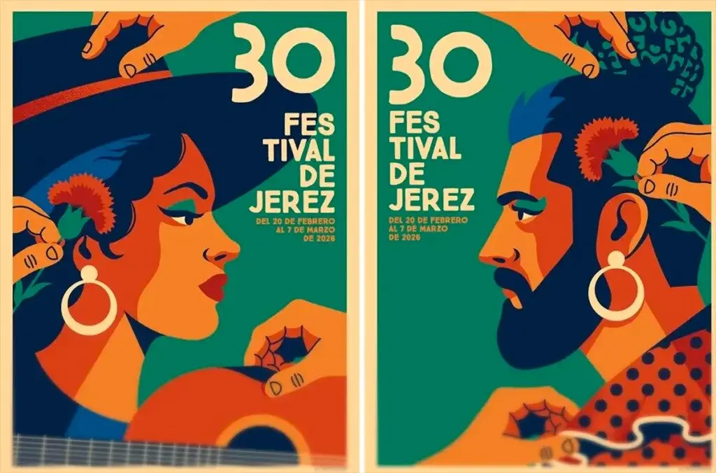  Cartel del XXX Festival de Jerez. | Diosdado 