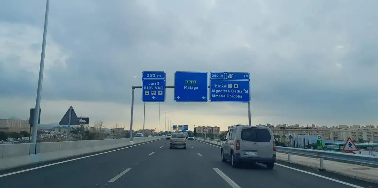 El primer carril Bus-VAO de Andaluc&iacute;a, en M&aacute;laga | Junta de Andaluc&iacute;a