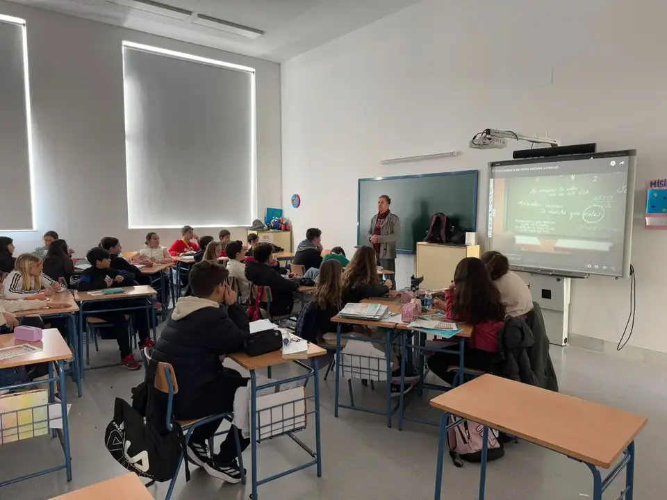 Un aula de ESO en Huelva. | Ayto. de Huelva