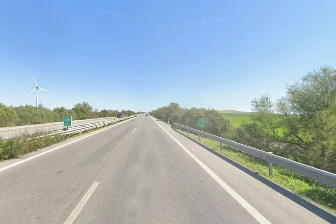  La A-480 Jerez-Chipiona, donde fue captado el veh&iacute;culo a 177 km/h. | Google Maps 