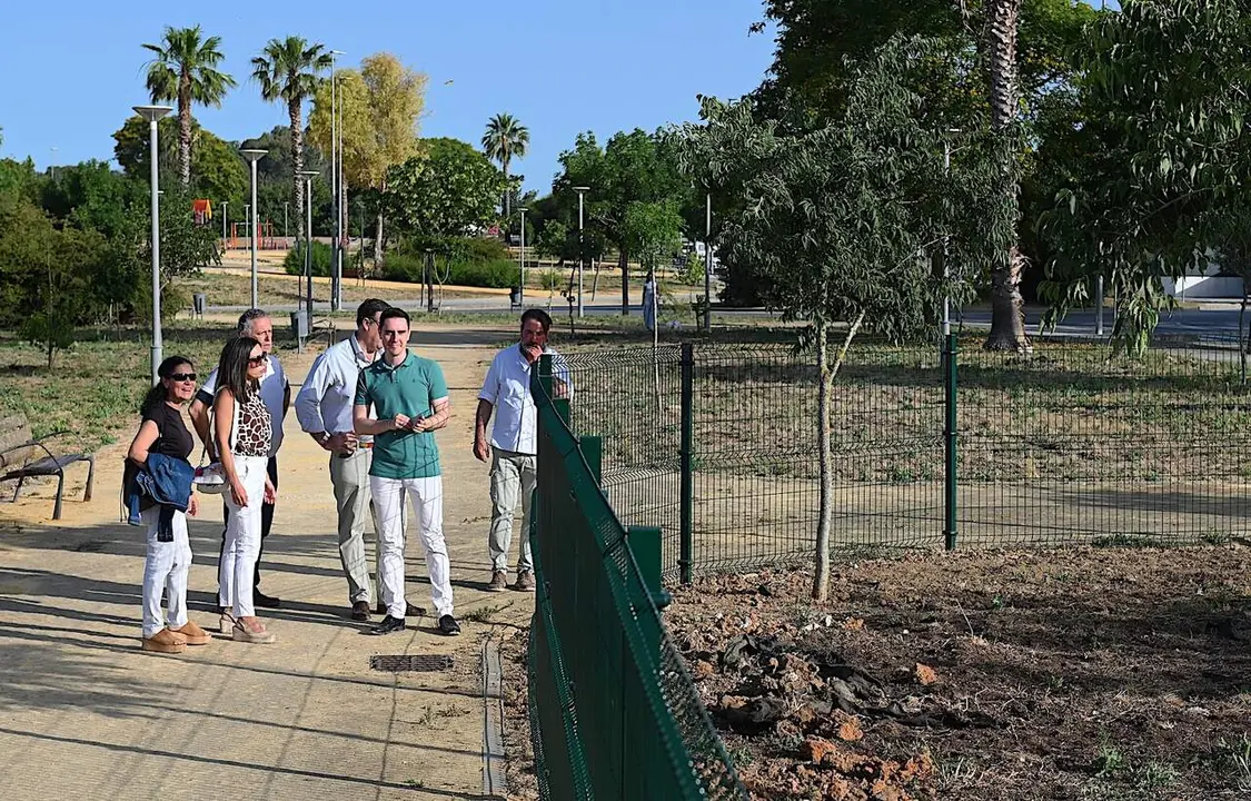  Jaime Espinar, en su visita al parque de Pozoalbero. | Viva Jerez. 