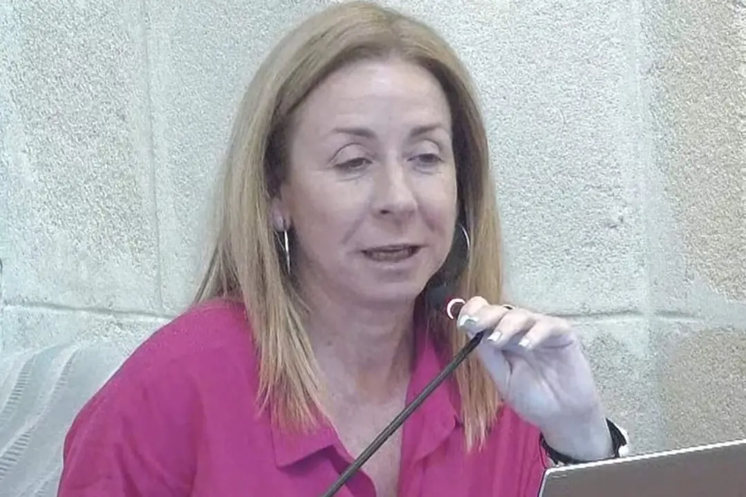  Tere Chamizo durante su intervenci&oacute;n en un pleno. |  Ganemos 