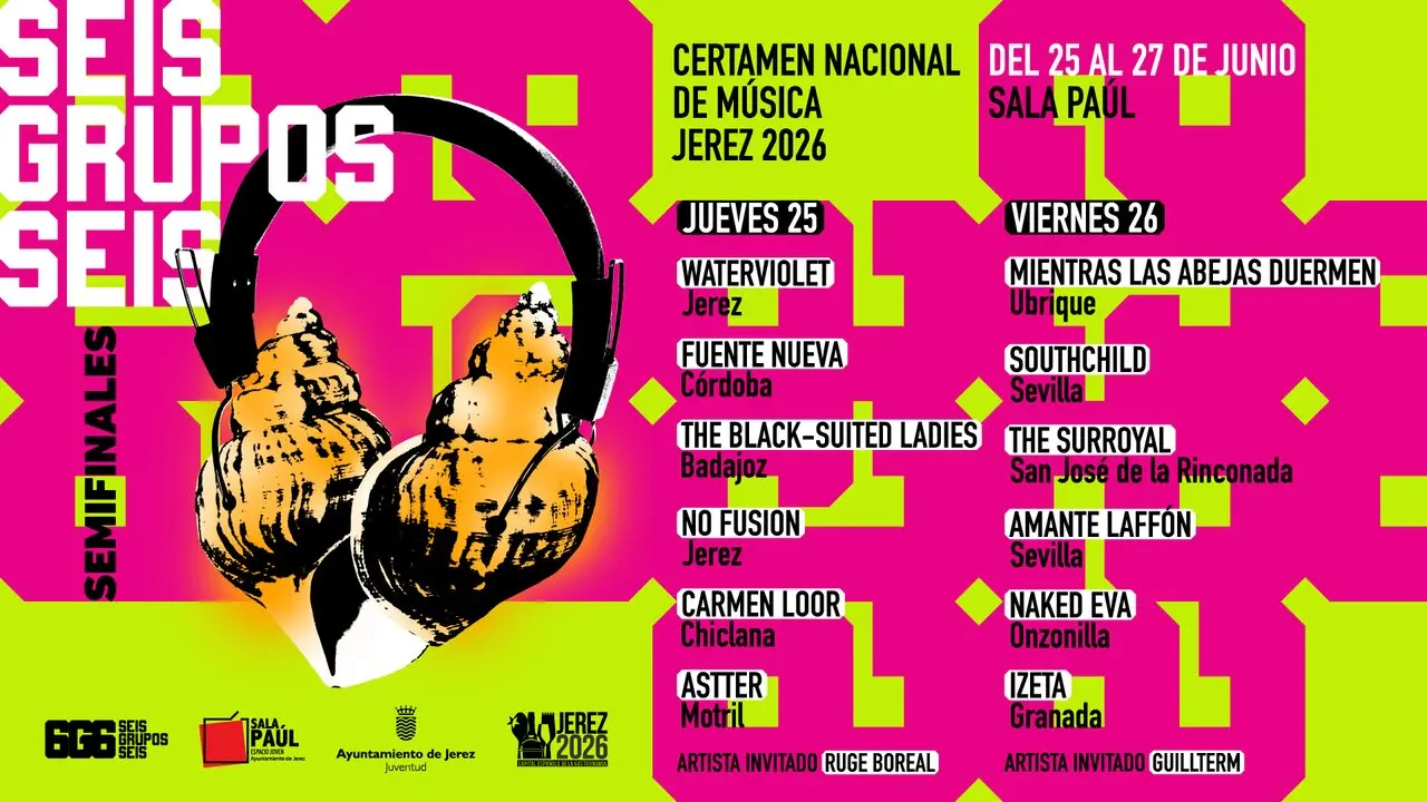  El cartel de las semifinales del 6 grupos 6. |  jerez.es 