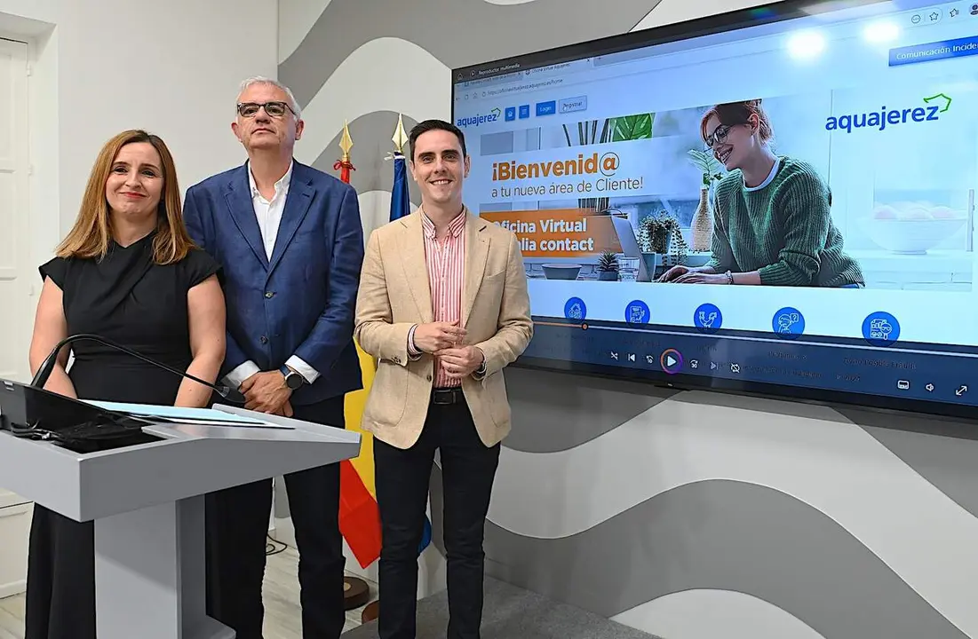  Jaime Espinar, en la presentaci&oacute;n de la App de Aquajerez. | Viva Jerez. 
