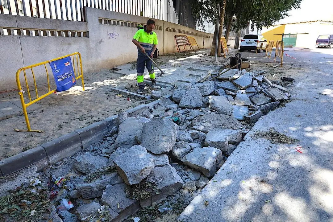  Una de las actuaciones de mejora en Vista Alegre. | Viva Jerez. 