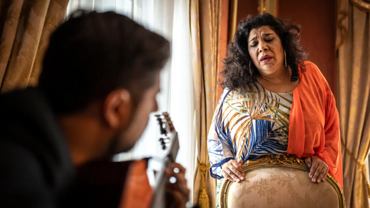  La Macanita de Jerez y Manuel Valencia en el Flamenco on Fire. | Susana Gir&oacute;n 