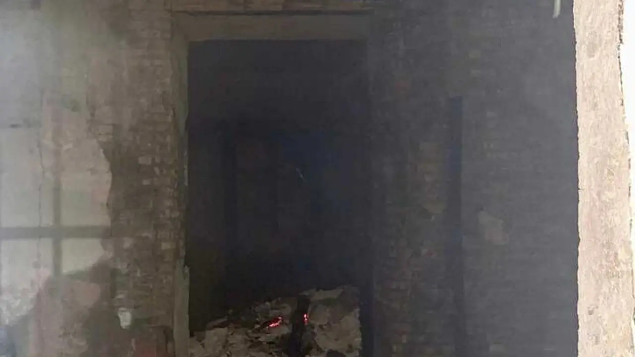  Interior de la finca de Juana de Dios Lacoste. | Bomberos. 