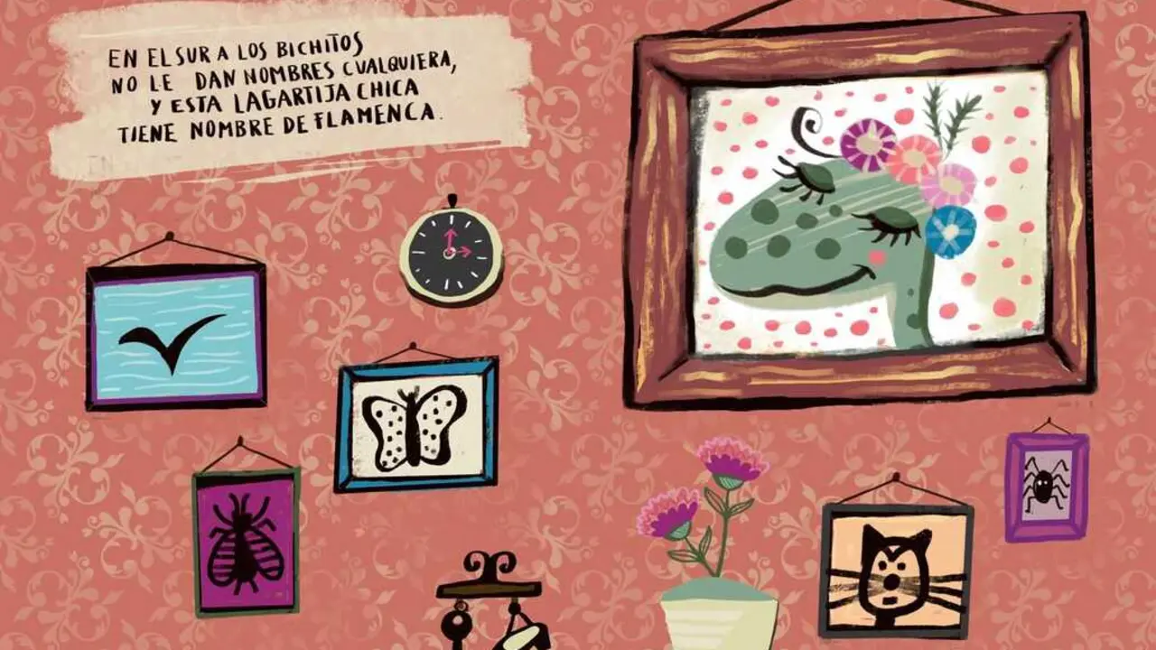  Currita N&uacute;&ntilde;ez, la lagartija flamenca que protagoniza este cuento impulsado desde JaleArte | Susana Subirana 