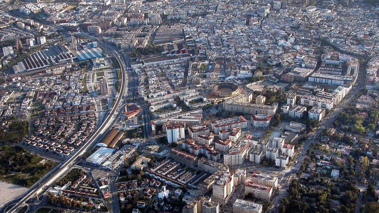  Una imagen a&eacute;rea de Jerez. | Viva Jerez. 
