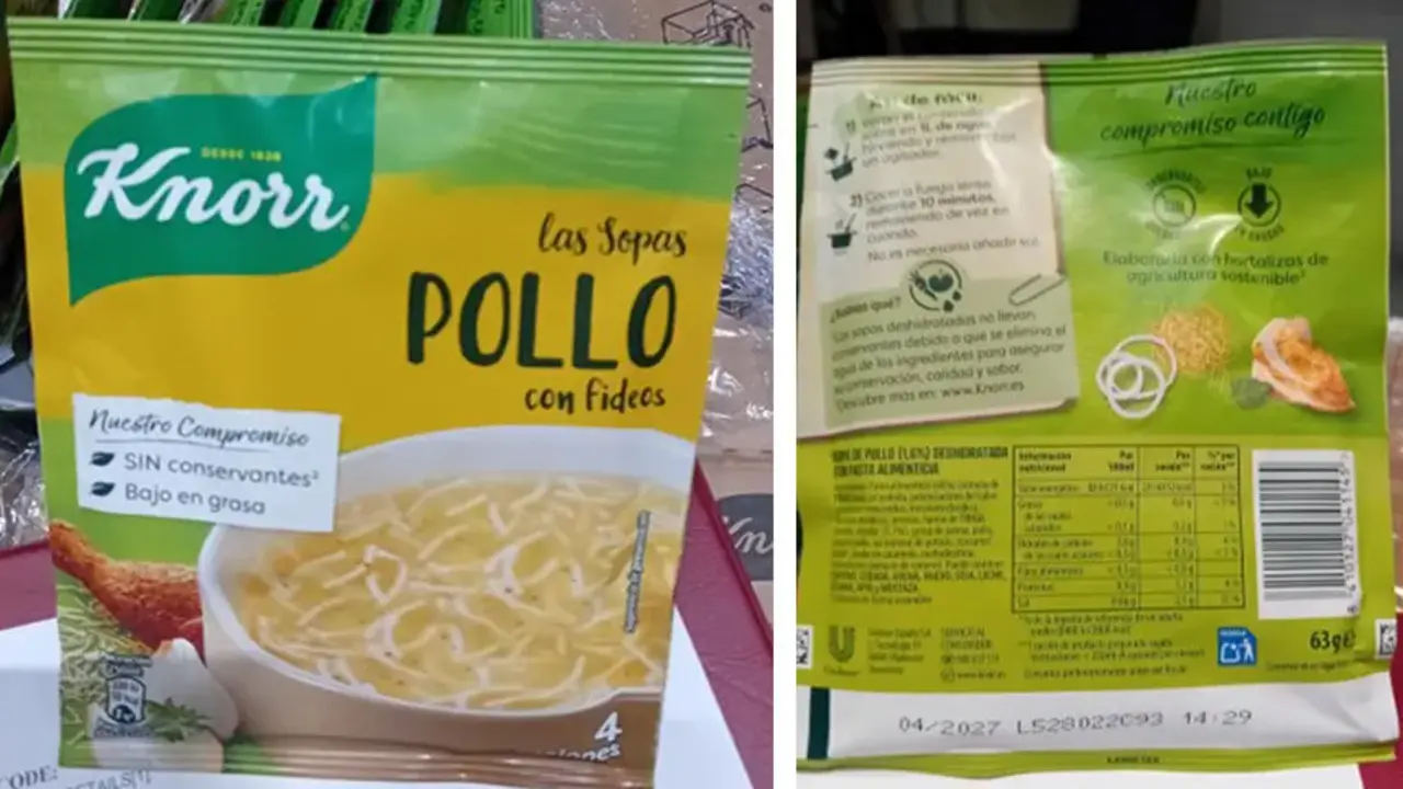 La sopa afectada. | AESAN