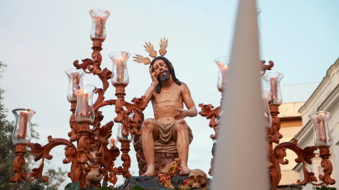  El Cristo de Humildad y Paciencia, en la tarde del Jueves Santo. | Viva Jerez. 