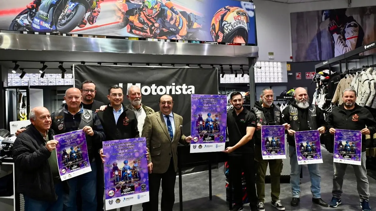  Imagen de la presentaci&oacute;n de la caravana motera. | jerez.es 
