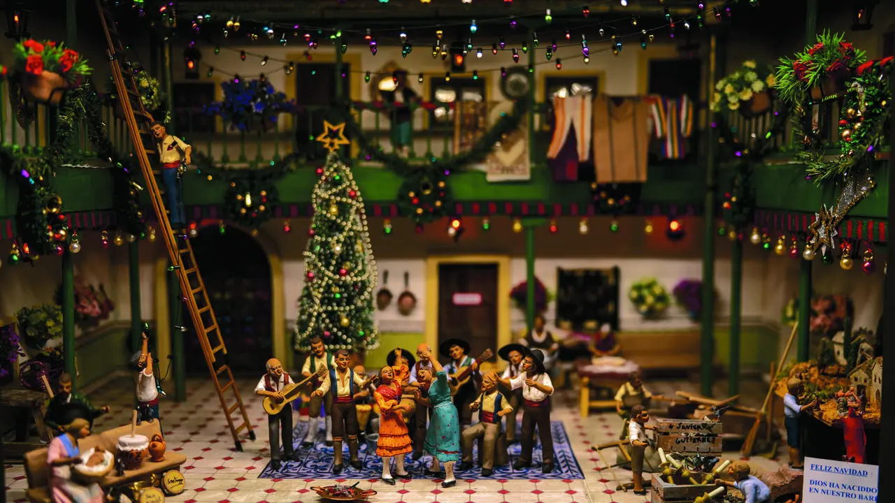  Imagen de uno de los dioramas que integraban esta pasada Navidad la exposici&oacute;n conmemorativa del 50 aniversario. |  Miguel &Aacute;ngel Junquera 