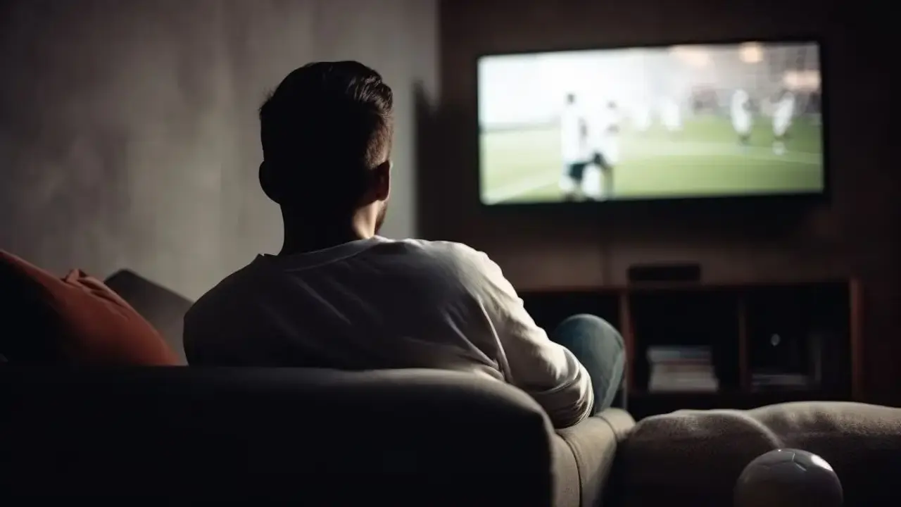Una persona ve la televisi&oacute;n | Foto de 123RF/cactusvstudio