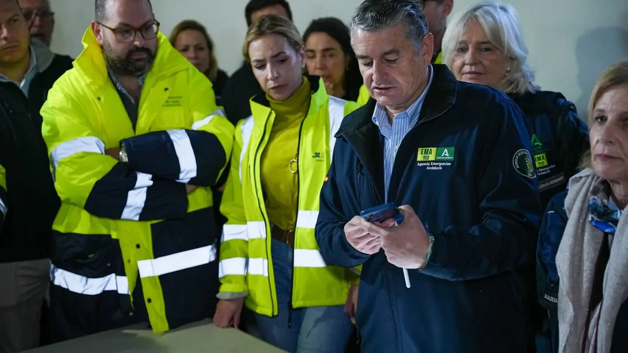  Antonio Sanz este viernes en el Puesto de Mando Avanzado. | Junta 