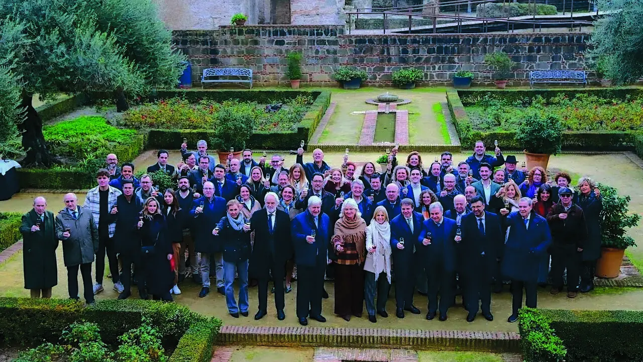  Imagen del brindis por la Capitalidad Gastron&oacute;mica en el acto celebrado el pasado mes de enero en el Alc&aacute;zar de Jerez. | viva 