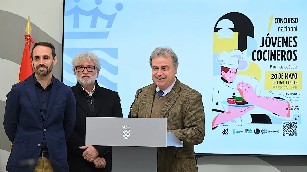  Luis Romero y Antonio Real en la presentaci&oacute;n del Concurso de J&oacute;venes Cocineros. |  jerez.es 