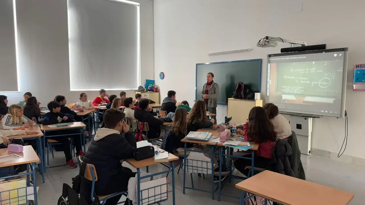 Un aula de ESO en Huelva. | Ayto. de Huelva