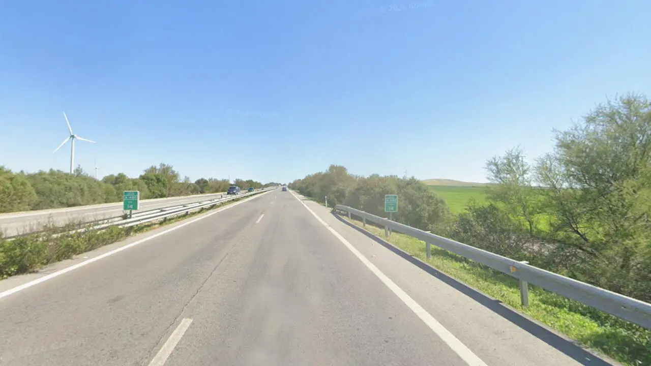  La A-480 Jerez-Chipiona, donde fue captado el veh&iacute;culo a 177 km/h. | Google Maps 
