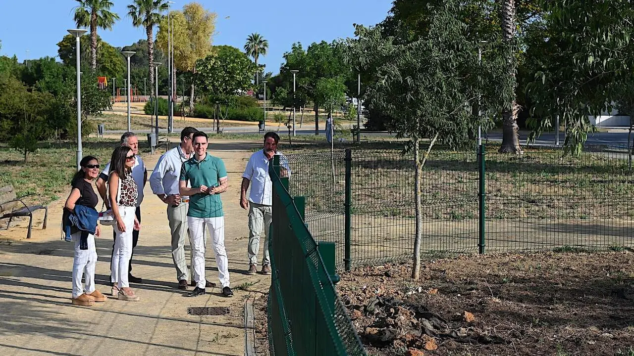  Jaime Espinar, en su visita al parque de Pozoalbero. | Viva Jerez. 