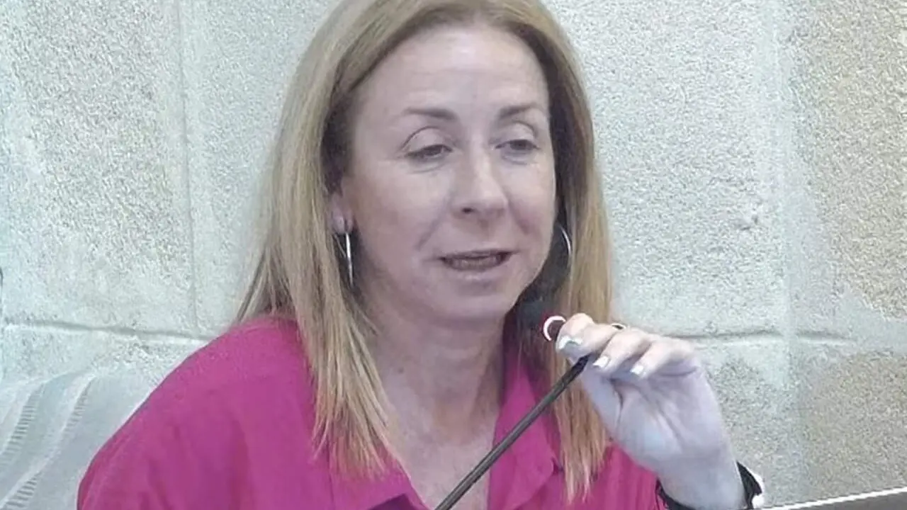  Tere Chamizo durante su intervenci&oacute;n en un pleno. |  Ganemos 