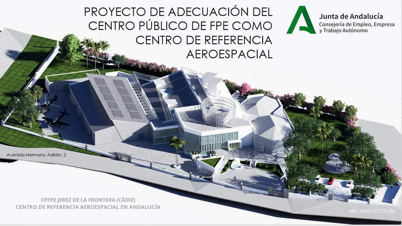  Maqueta del futuro Centro de Referencia Aeroespacial de Andaluc&iacute;a, que se construir&aacute; en Jerez. | Viva Jerez. 