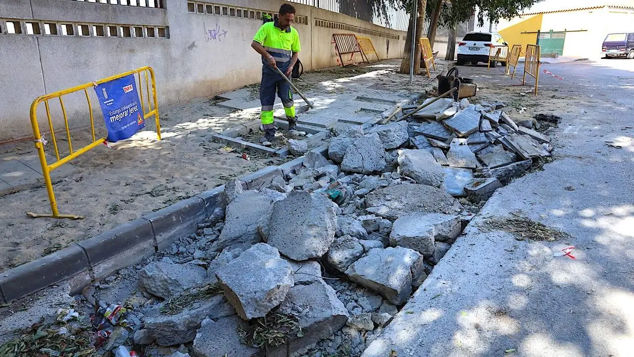  Una de las actuaciones de mejora en Vista Alegre. | Viva Jerez. 