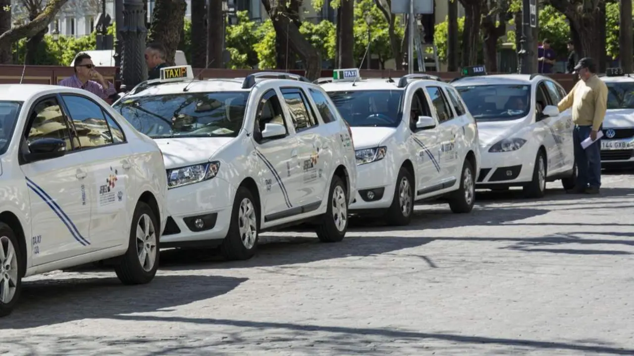  Una parada de taxis en Jerez - Melody Guti&eacute;rrez 
