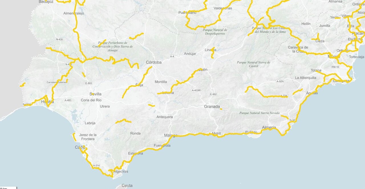 Rutas ciclistas en Andalucía | spainbybike.es