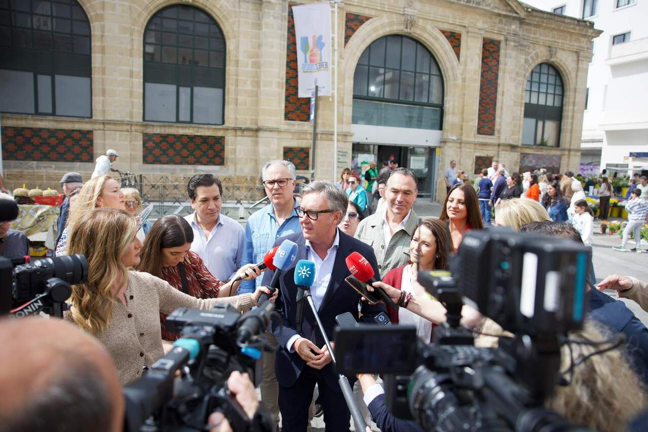 Gavira durante el acto celebrado en Jerez este mediodía. |  Vox